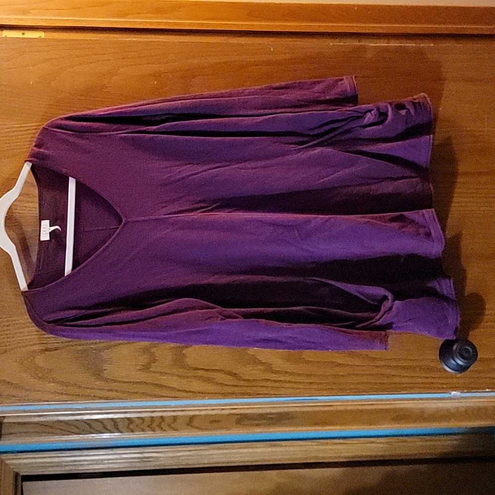 LOGO cashmere blend sweater tunic -- EUC  LS size L
